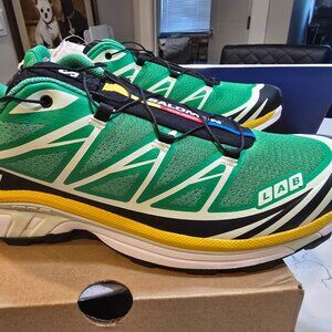Salomon XT-6 Men's Bright Green Sulphur 475831 Hiking Trail Mens Size 10 NEW